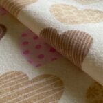 Tkanina Bawełna Flanela serca 150 g/m2