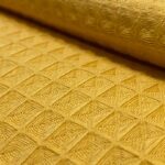 Tkanina Bawełna Wafel żółty 230 g/m2