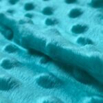 Tkanina minky kropki 160 cm