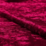 Dzianina welur błyszczące bordo 165 g/m2