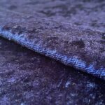 Dzianina welur błyszczący granat 165g/m2