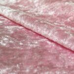 Dzianina welur błyszczący jasny róż 165 g/m2