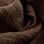 Tkanina Muślin double brąz - 160 cm