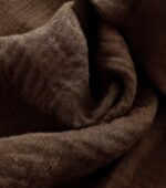 Tkanina Muślin double brąz - 160 cm