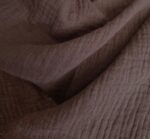 Tkanina Muślin double brąz - 160 cm - obrazek 9