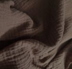 Tkanina Muślin double brąz - 160 cm - obrazek 5