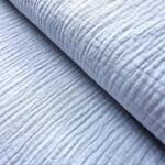 Tkanina Muślin double gaze błękit - 160 cm