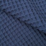 Tkanina Bawełna Wafel granat - 160 cm