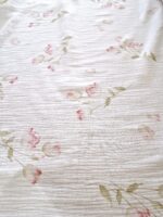 Tkanina Muślin double gaze wzór druk kwiaty - 1 metr - 160 cm - obrazek 7