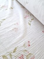 Tkanina Muślin double gaze wzór druk kwiaty - 1 metr - 160 cm - obrazek 2
