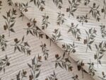 Tkanina Muślin double gaze wzór druk gałązki - 1 metr - 160 cm - obrazek 9