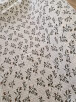 Tkanina Muślin double gaze wzór druk gałązki - 1 metr - 160 cm - obrazek 4