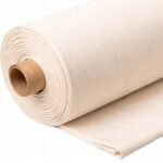 Tkanina bawełniana surówka 100% płótno ecru beż OEKOTEX 220g/m2 160cm
