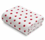 Tkanina Muślin double gauze wzór truskawki - 1 metr - 160 cm - obrazek 8