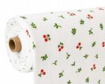 Tkanina Muślin double gauze wzór wisienki - 1 metr - 160 cm - obrazek 8