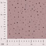 Tkanina Muślin brudny różowy w groszki - 135 cm - obrazek 6