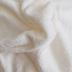 Dzianina frotte ecru kremowa bambusowa na ręczniki dwustronna - 145 cm